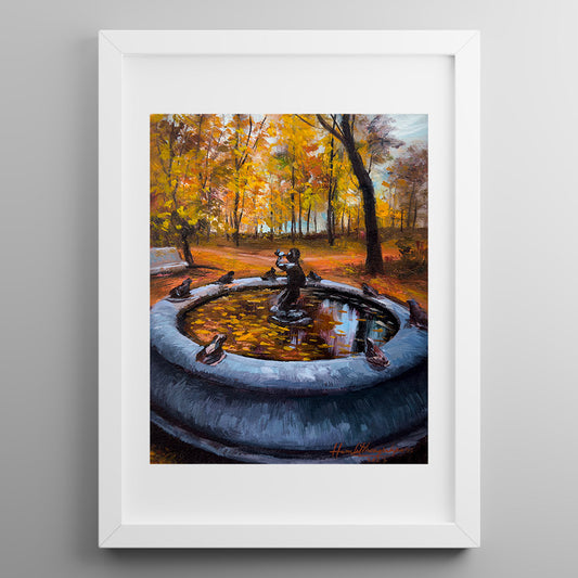 Autumn Fountain (Print)