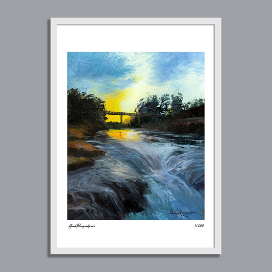 Picturesque Waterfall (Print)